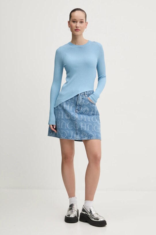 Hugo Blue fusta jeans 50533651 albastru SS25