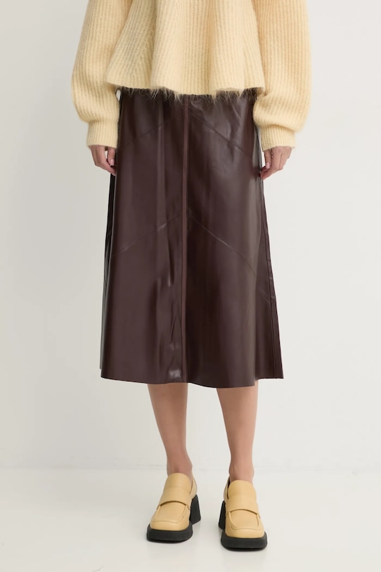 Bruuns Bazaar fustă uni maro BBW4295