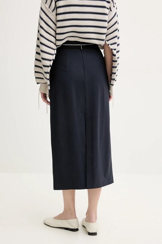 Îmbrăcăminte MSGM fusta de lana 3841MDD17.257127 bleumarin
