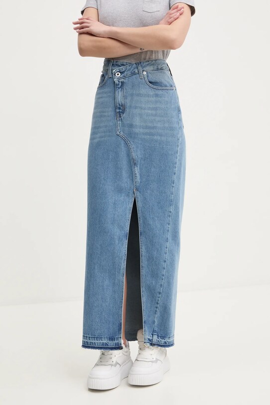 Karl Lagerfeld Jeans spódnica jeansowa casual niebieski A1W12009