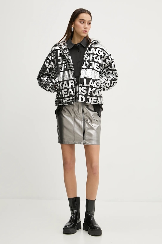 Спідниця Karl Lagerfeld Jeans A1W12013 срібний SS25