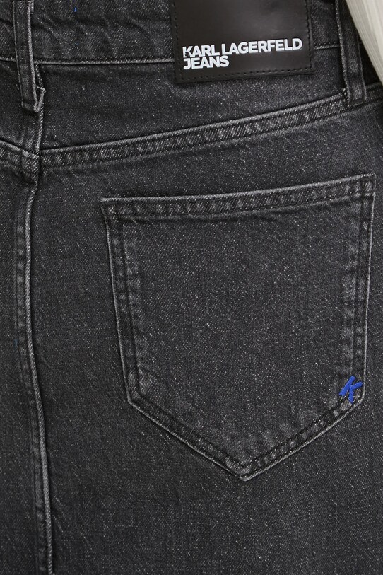 Karl Lagerfeld Jeans spódnica jeansowa szary A1W12008