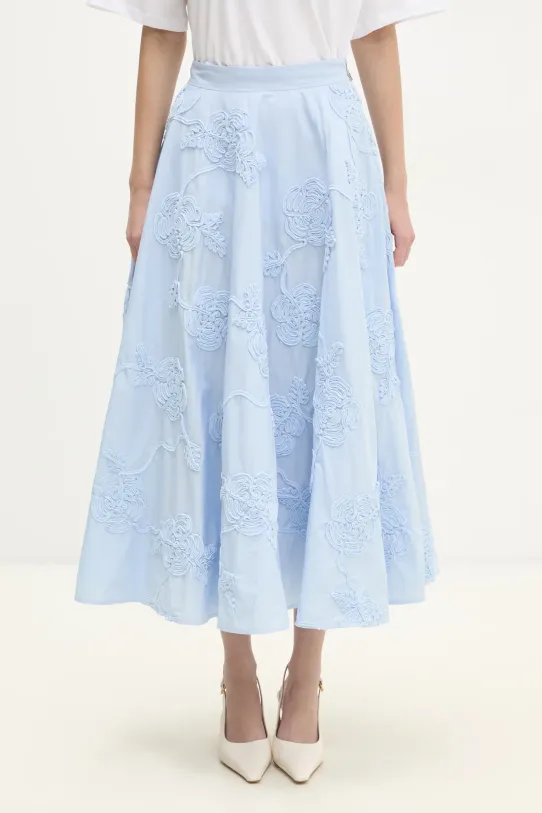 Rotate cotton skirt applique blue 1135212322