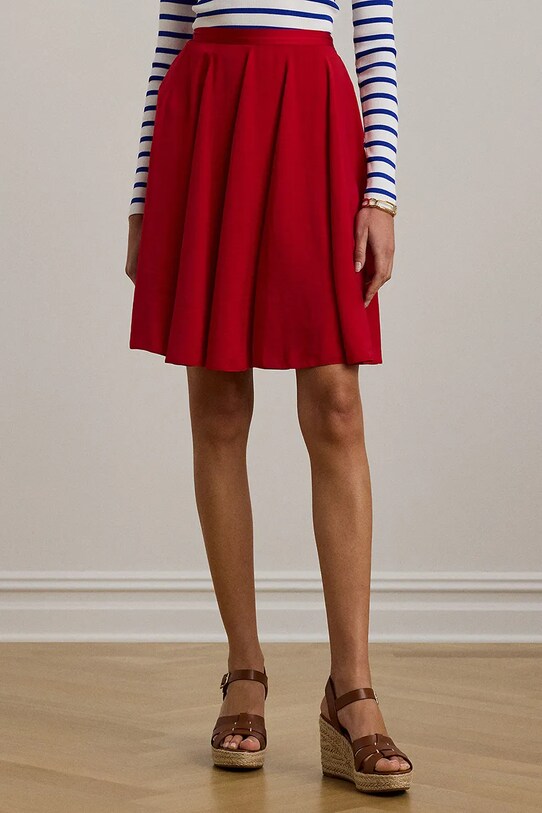 Lauren Ralph Lauren spódnica 200957180 czerwony SS25