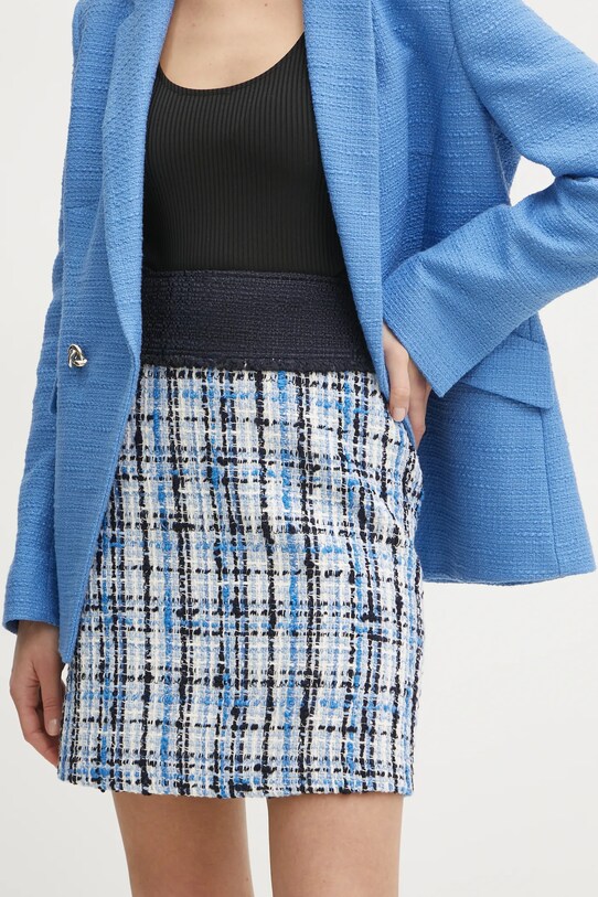 BOSS spódnica z domieszką wełny casual granatowy 50531905