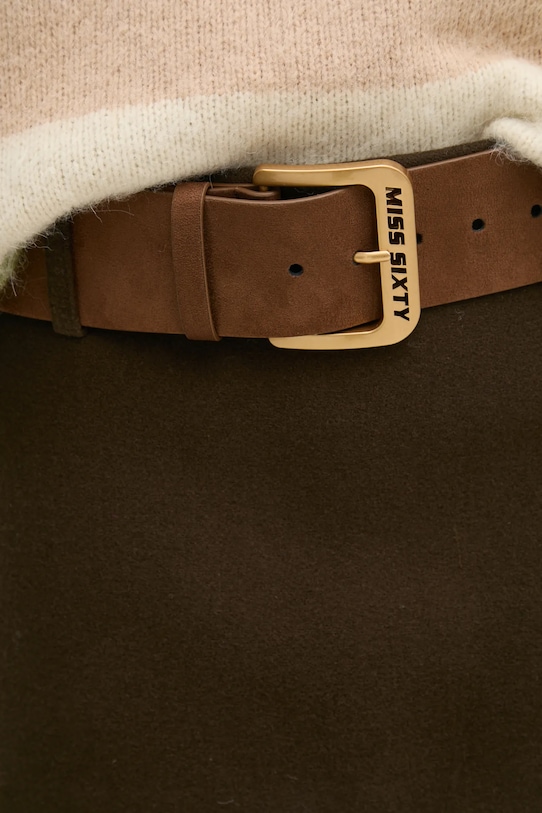 Vunena suknja Miss Sixty 6L4KJ1000000 smeđa