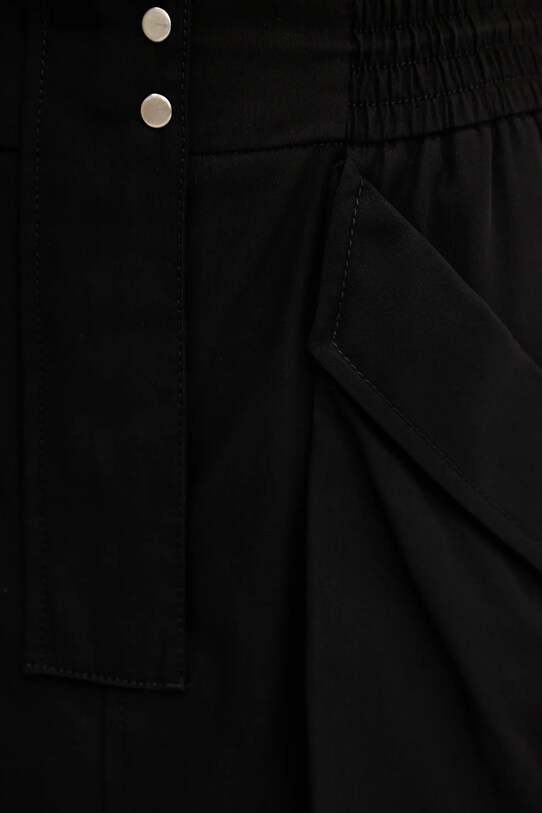 Pinko fustă din bumbac negru 104703.A2ER