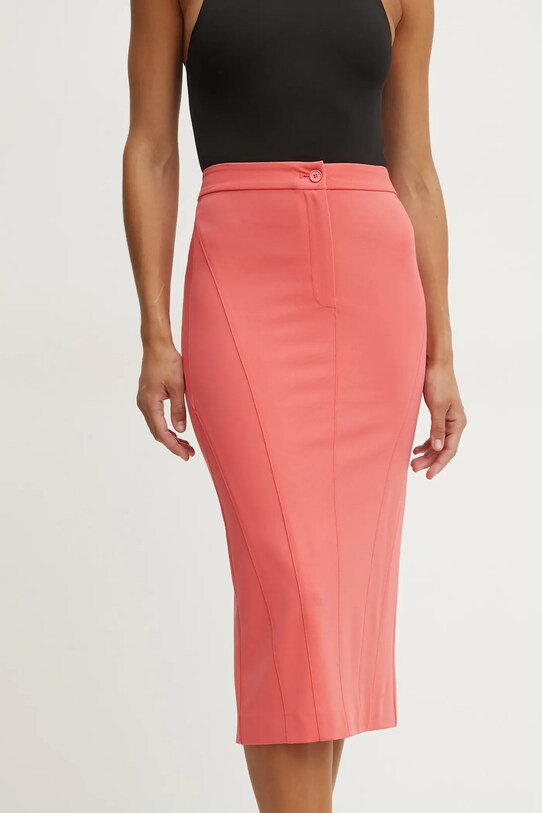 Pinko spódnica z elastanem różowy 104680.A0HM