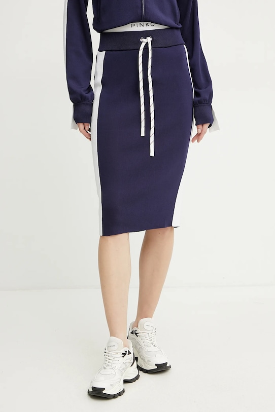 Pinko fustă model fin bleumarin 104740.A2FQ
