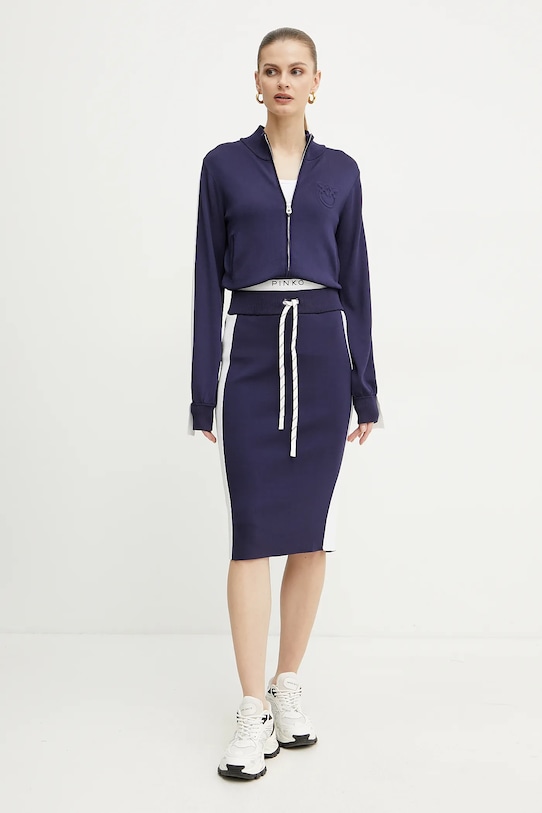 Pinko fustă 104740.A2FQ bleumarin SS25