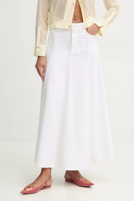 Pinko spódnica jeansowa casual beżowy 104647.A2DO
