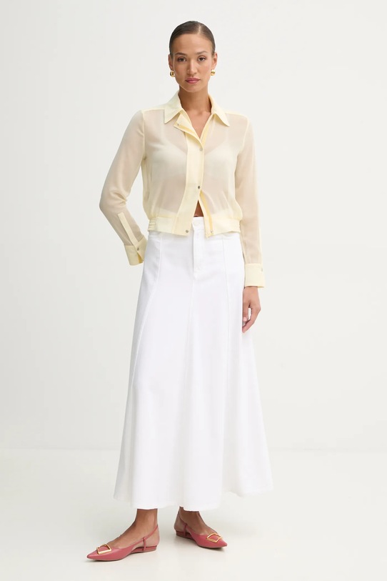 Pinko spódnica jeansowa 104647.A2DO beżowy SS25