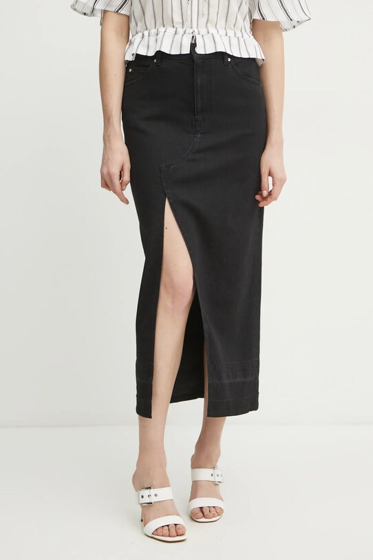 Pinko fusta jeans uni negru 104628.A2GP