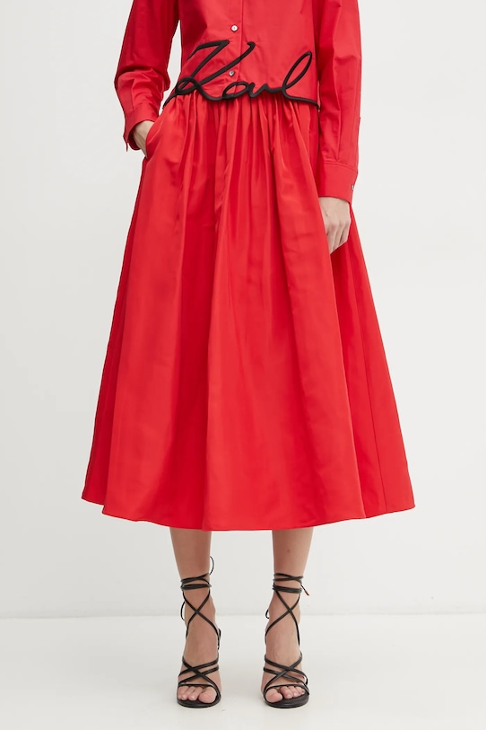 Φούστα Karl Lagerfeld A1W12002 κόκκινο SS25