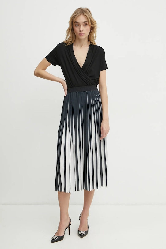 Karl Lagerfeld spódnica A1W12026 czarny SS25