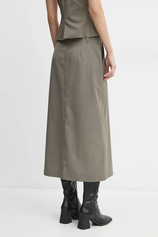 Abbigliamento Samsoe Samsoe gonna con aggiunta di lana SATOVE F24400133 grigio