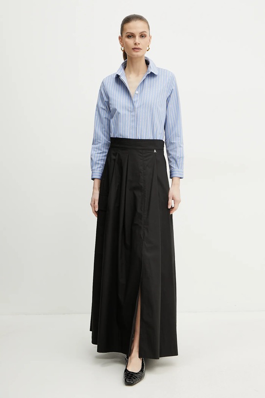 Twinset fusta din bumbac 251AP2307 negru SS25