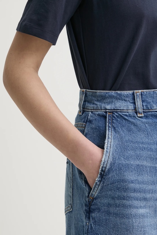 Rifľová sukňa Twinset modrá 251AP2383