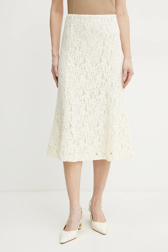 Twinset spódnica midi beżowy 251TT2015