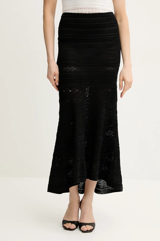 Twinset fustă uni negru 251TT3103