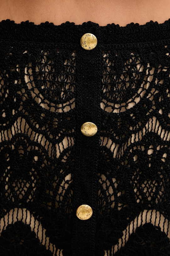 Bombažno krilo Twinset črna 251TS3095