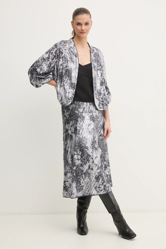 DIANE VON FURSTENBERG fusta DVFKM4S004 argintiu SS25