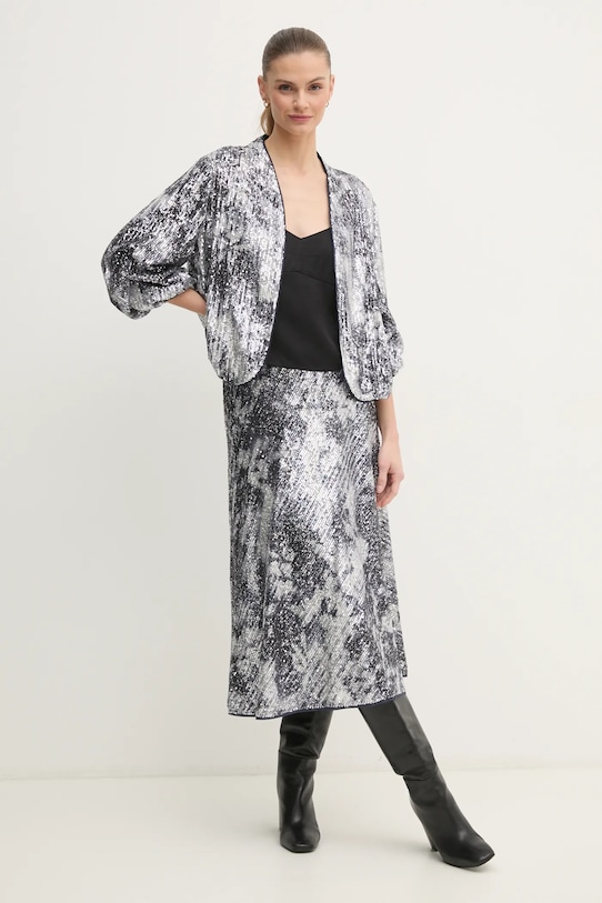 DIANE VON FURSTENBERG fusta DVFKM4S004 argintiu SS25