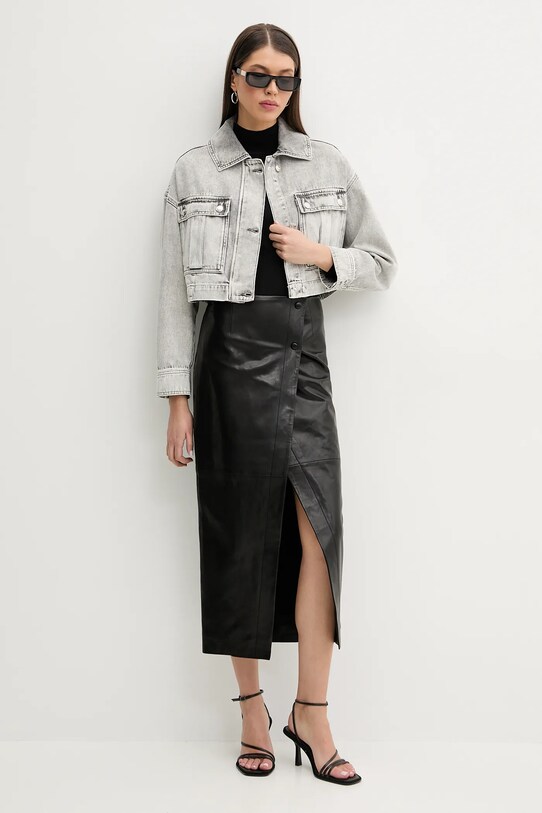 IRO gonna in pelle WP31CASSILDE nero SS25