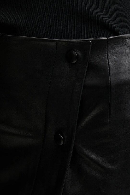 IRO gonna in pelle nero WP31CASSILDE