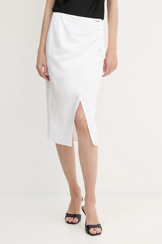 Sukňa Armani Exchange látka biela XW000458.AF12814