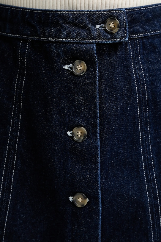 A.P.C. fustă jeans jupe pipa bleumarin COHJI.F06459