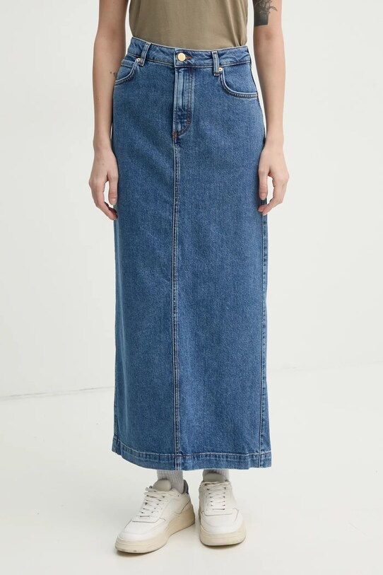 Marc O'Polo fusta jeans uni albastru 502910224005