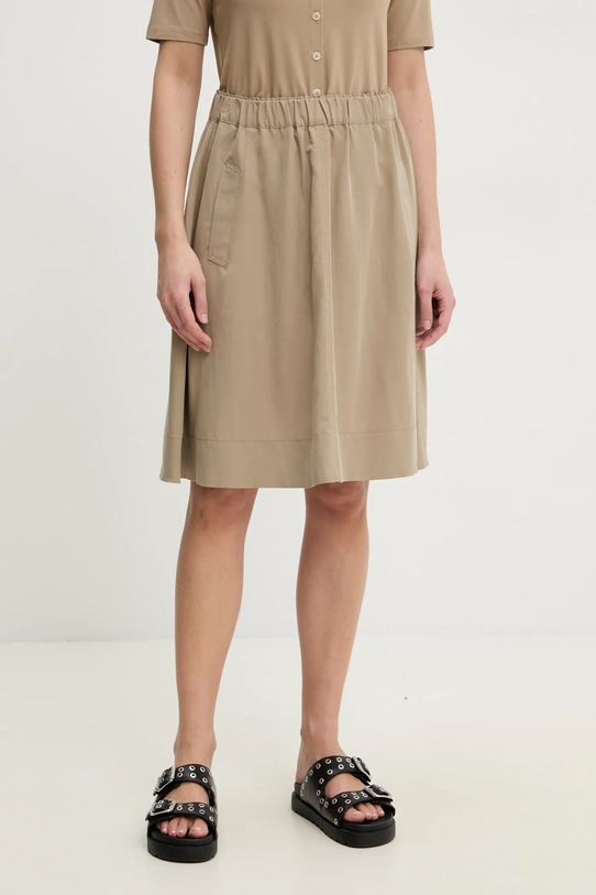 Marc O'Polo spódnica z domieszką lnu casual beżowy 503084020167