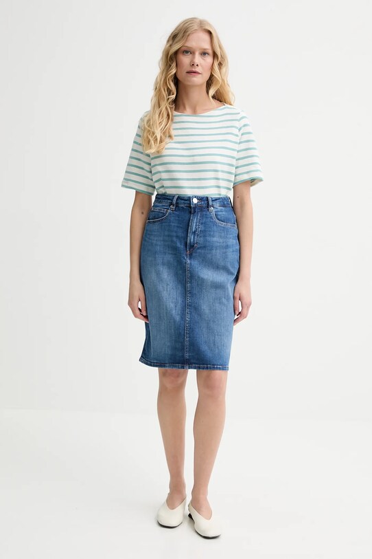 Marc O'Polo fustă din denim 503921624043 albastru SS25
