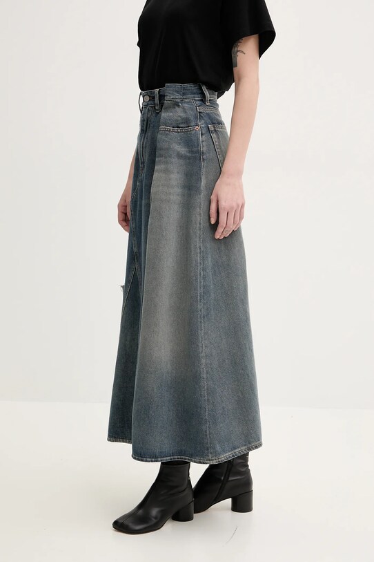Дънкова пола MM6 Maison Margiela син S52ME0022