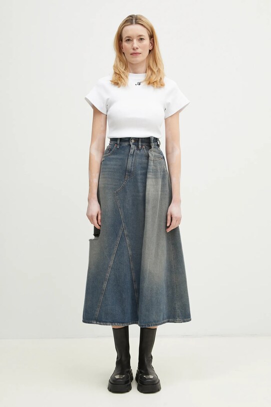 Джинсовая юбка MM6 Maison Margiela S52ME0022 голубой