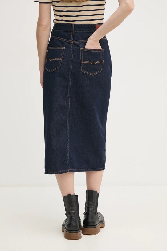 Abbigliamento Pepe Jeans gonna di jeans MIDI SKIRT HW PL901186AB2 blu navy