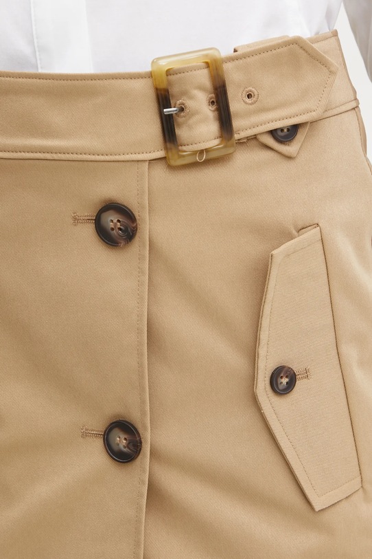 Bardot fusta din bumbac 59631SB bej