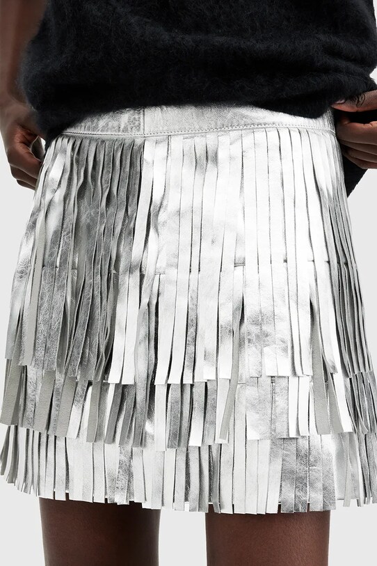 Odjeća Suknja AllSaints AISHA W076RB srebrna