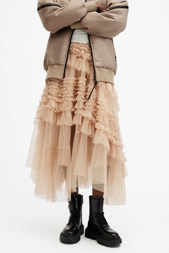 AllSaints spódnica JEN W079RB beżowy SS25