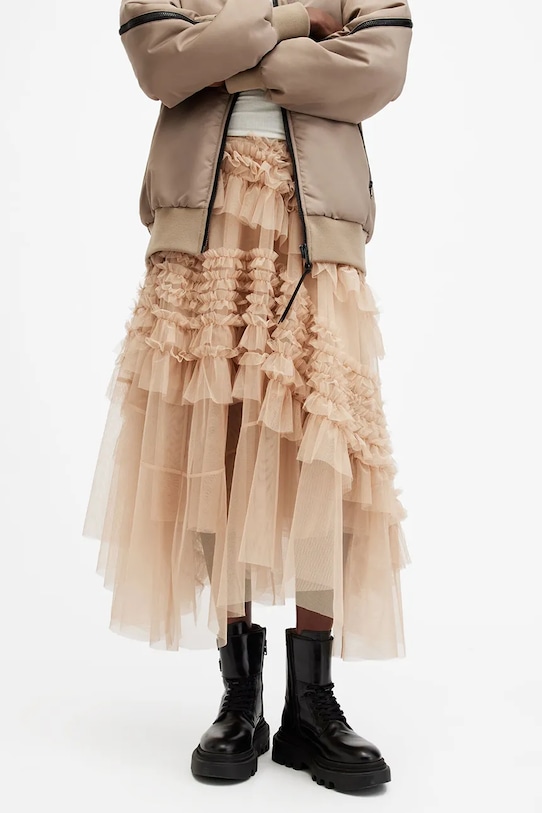 AllSaints spódnica JEN W079RB beżowy SS25