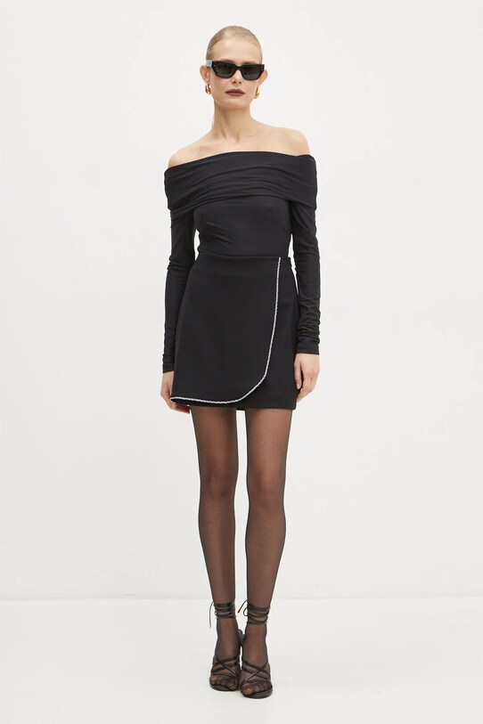 Guess fusta DOROTEA W5RD85.KCMU2 negru SS25