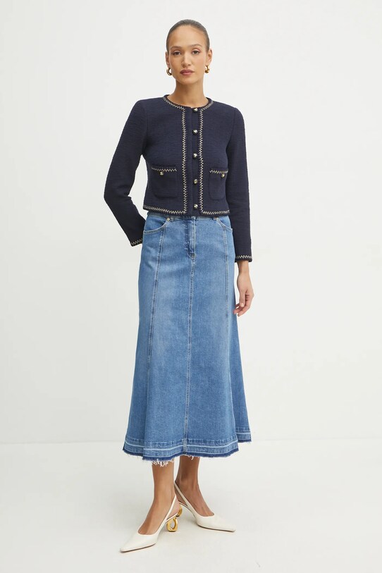Luisa Spagnoli gonna 541805 blu SS25
