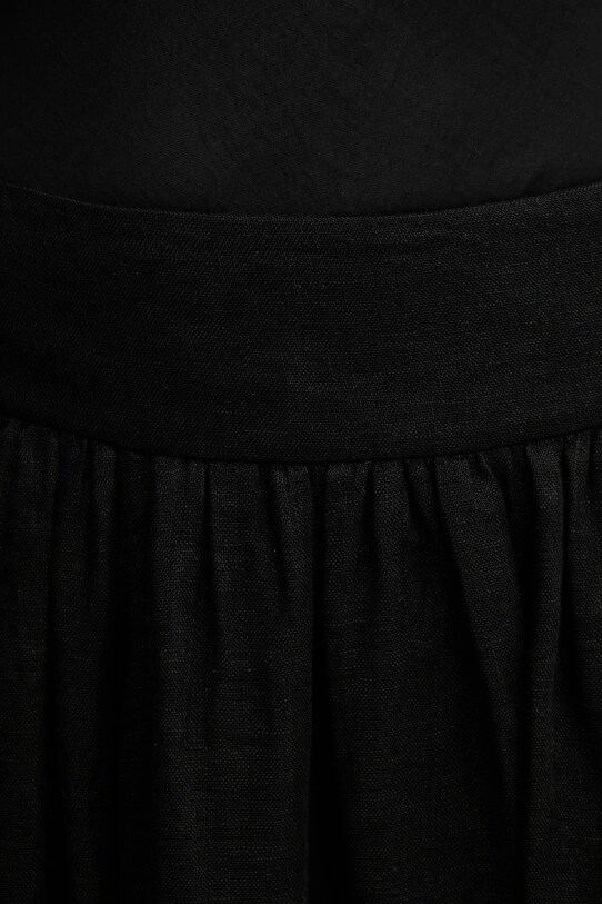 Lněná sukně Luisa Spagnoli černá 542137