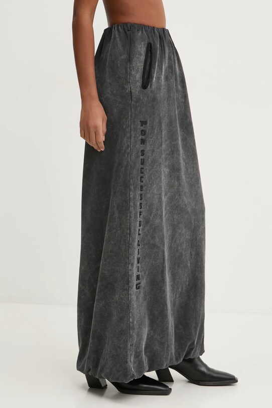 Bavlnená sukňa Diesel sivá A16098.0BMBK