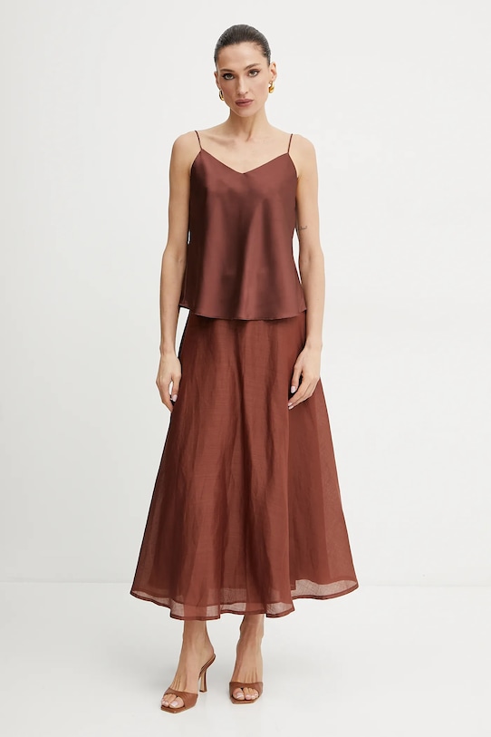 Marella fustă NIPPON 2513101082 maro SS25