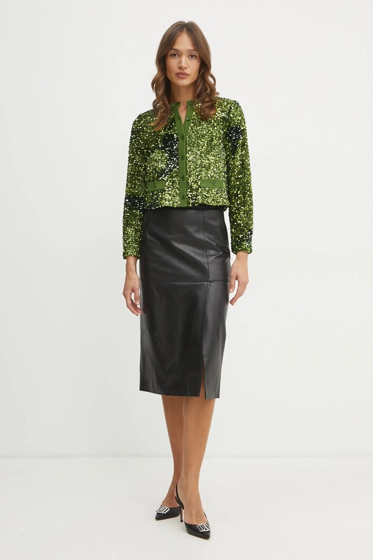 Шкіряна спідниця Marella BAMBINO 2513401011 чорний SS25