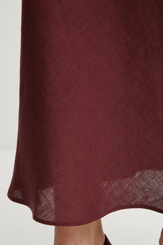 Lanena suknja Marella Emme by Marella bordo 2515101032