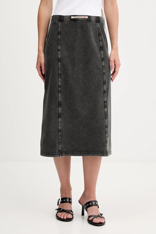 Diesel spódnica O-ALLEGRA SKIRT z elastanem szary A16596.0NJBJ