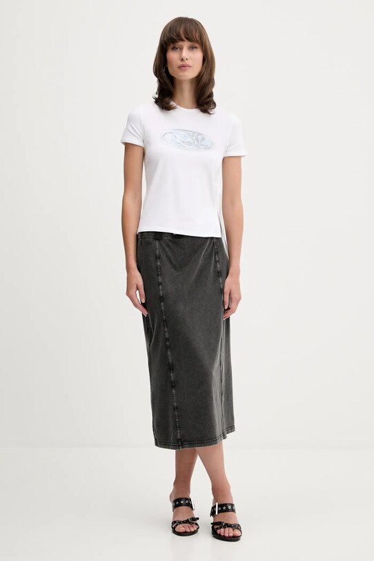 Diesel spódnica O-ALLEGRA SKIRT A16596.0NJBJ szary SS25